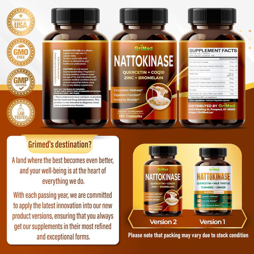 Nattokinase 8.800mg X8 Power Com Quercetina, Coq10, Zinco, B - Imagem 6