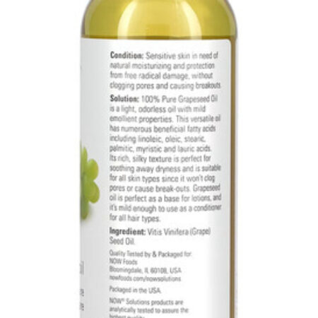 Óleo De Semente De Uva 473ml Now Foods Grapeseed Oil 3un - Imagem 4