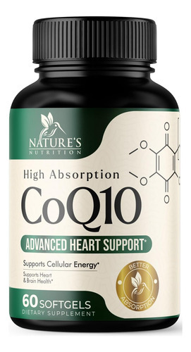 Coq10 Coenzima Q10 Suplemento De Suporte À Saúde Cardíaca C