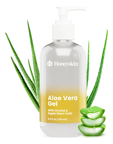 Gel De Aloe Vera Honeyskin 100% Puro Para Pele 1,89 L Com Me