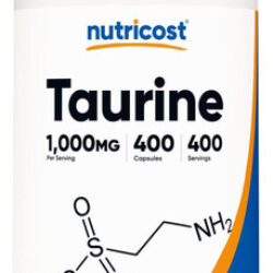 Taurina De Nutricost 1000mg, 400 Cápsulas
