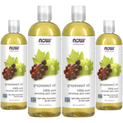Óleo De Semente De Uva 473ml Now Foods Grapeseed Oil 4un