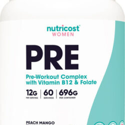 Pó Pré-treino Nutricost Peach Mango Flavor 60 Porções