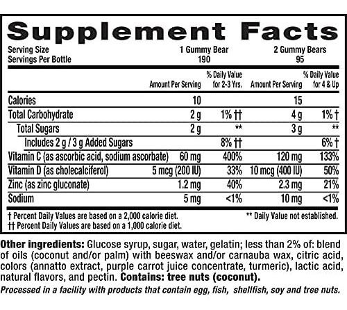 Vitamina C Critters 60mg 190 Gomitas Para Crianças - Imagem 8
