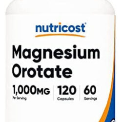 Nutricost Orotato De Magnésio 1000mg, 120 Cápsulas - 60 Porç