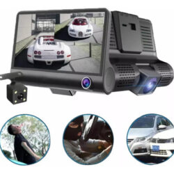 Gravador De Condução De Três Lentes Para Carro 1080p Dashcam
