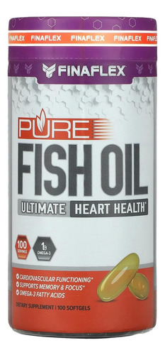 Finaflex Pure Fish Oil - 100 Softgels - Promove A Função Car