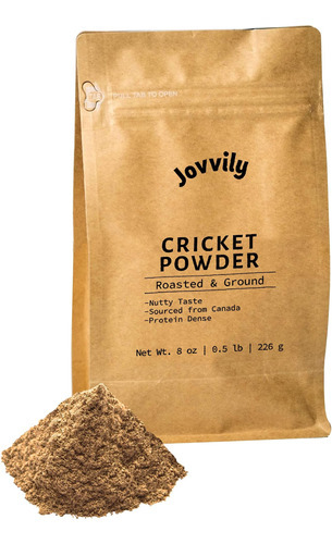 Jovvily Cricket Protein Powder - 8 Onças - Sem Adição De Sa