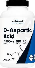 Suplemento Nutricost Ácido D-aspártico (daa) 2000 Mg 180 Cáp - Imagem 2