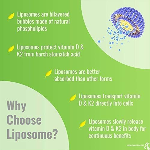 Upnourish Lipossomal Vitamina D3 K2 Mk7 365 Softgels - Vit D - Imagem 3