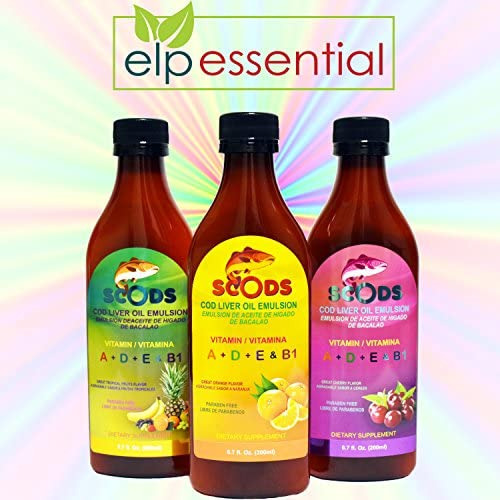 Elp Essential Scods Emulsão Sabor Cereja E Laranja. Óleo De - Imagem 5