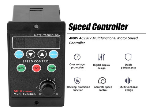 Controlador De Velocidade Multifuncional Do Motor 400w Ac220 - Imagem 9