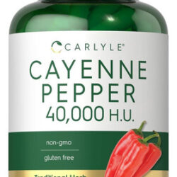 Cápsulas De Pimenta Carlyle Cayenne | 40.000 Hu | Suplemento