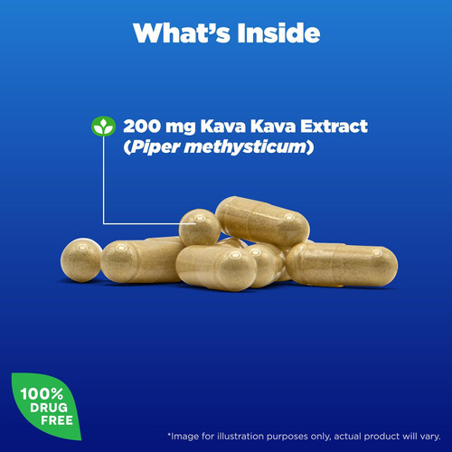 Natrol Mood & Stress Kava Kava 200mg, Suplemento Dietético P - Imagem 3
