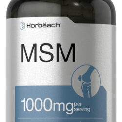 Cápsulas De Suplemento De Msm | 1000mg | Contagem 250 | Fór