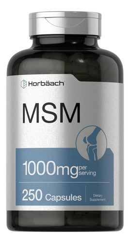 Cápsulas De Suplemento De Msm | 1000mg | Contagem 250 | Fór