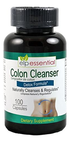 Elp Essential Colon Cleanser Detox Fórmula 100 Cápsulas Limp