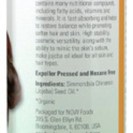 Óleo De Jojoba Now Foods 237 Ml Orgânico Importado 4un - Imagem 3