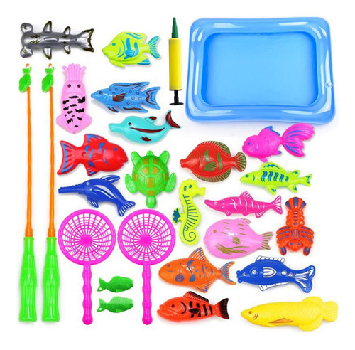 Jogo De Pesca Magnética Summer Toy Conjunto De Piscina De 24