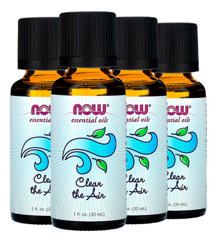 Mistura Óleo Clear The Air Now Foods 30ml Importado 4un