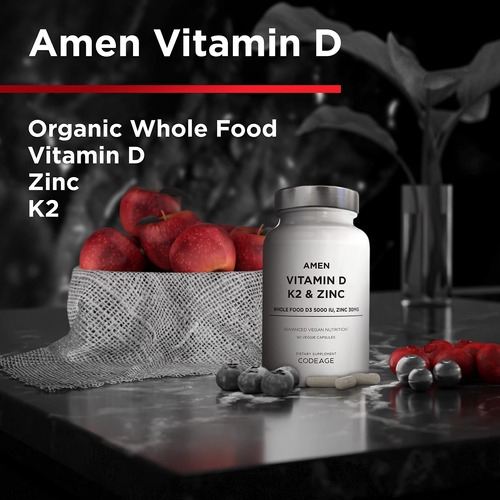 Suplemento De Vitamina D3 De Amém 5000 Ui, K2 E Zinco 60 Cáp - Imagem 3