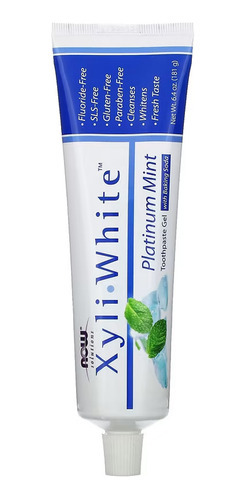 Creme Dental Xyliwhite Now Foods Menta Bicarbonato Sódio 3un - Imagem 3