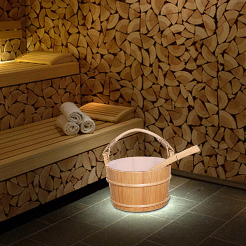 Aplicável A Balde De Sauna De Madeira Maciça De De 1 Galão - Imagem 6