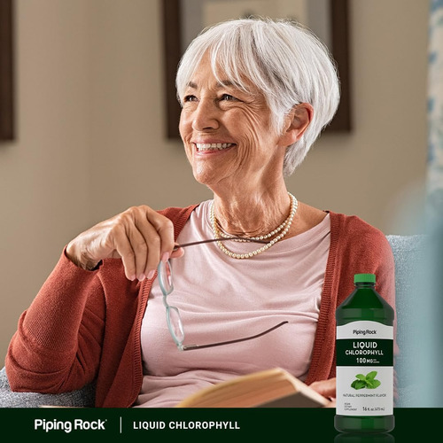 Gotas Líquidas De Clorofila De Piping Rock 100mg | 16 Onças - Imagem 6