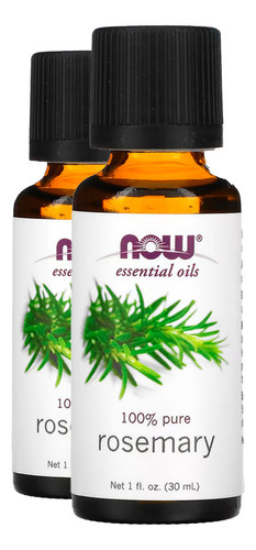 Óleo De Alecrim 30ml Now Foods 100% Puro Importado 2un