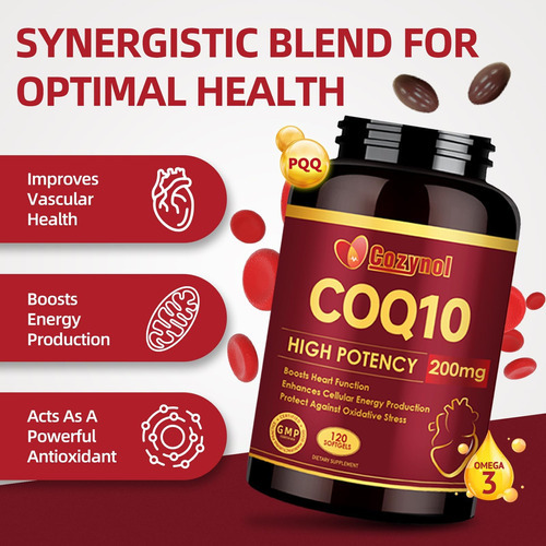 Softgels De Coqmg Com Pqq E Ômega 3, Coenzima Q10 De Absorçã - Imagem 3