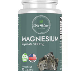 Glicinato De Magnésio 200 Mg | Sem Glúten | Não Ogm | 60 Mes