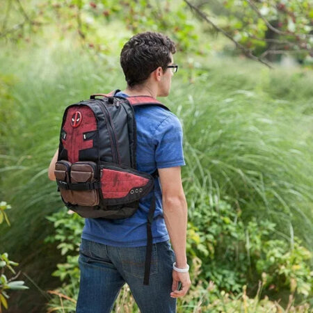 Novo. Mochila Escolar Deadpool, Bolsa De Viagem Para Laptop, - Imagem 3