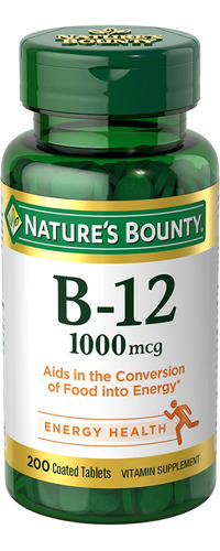 Vitamina B-12 Marca Nature S Bounty, 1000 Mcg, 200 Comprimid