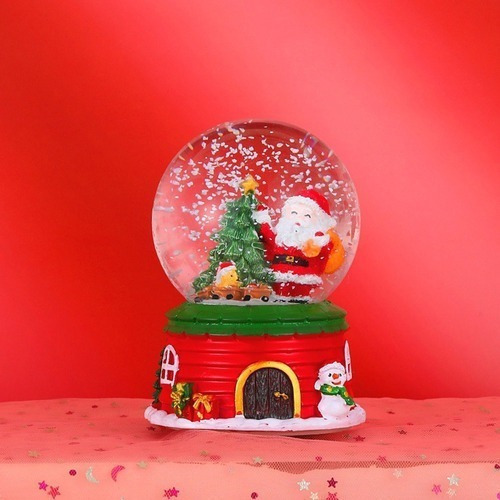 Decoração De Bola De Cristal De Natal Globo De Neve Decorati - Imagem 4