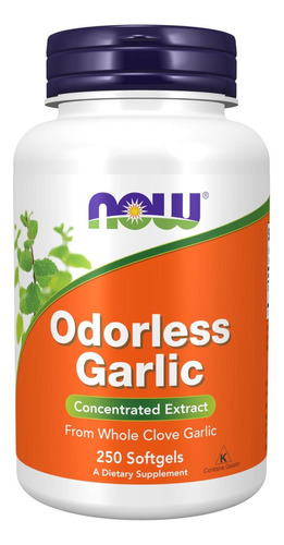Now Foods Supplements, Alho Inodoro (allium Sativum), Extrat