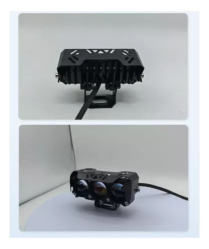 Par De Faróis De Lupa, Holofote Led, Luz Auxiliar Para Motoc - Imagem 10