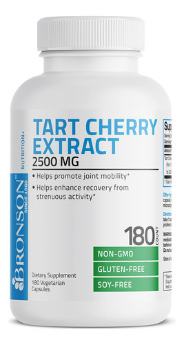 Suplemento: Cápsulas De Extrato De Cereja Bronson Tart 2500m - Imagem 5