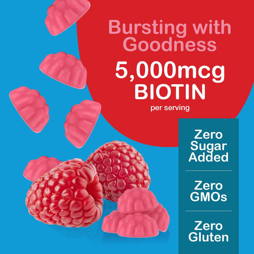 Yum-vs - Gomas De Biotina De Alta Potência 5.000mcg Vitamina - Imagem 3