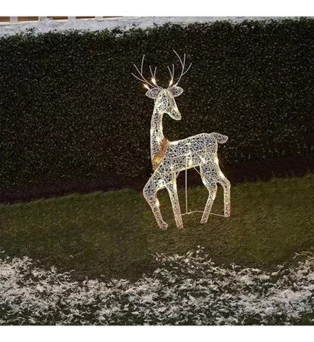 [ Conjunto De 3 Luzes Decorativas De Rena De Natal Glowing - Imagem 5