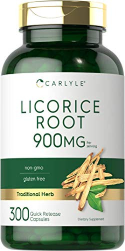 Cápsulas De Raiz De Alcaçuz Carlyle 900 Mg 300 Unidades, Não