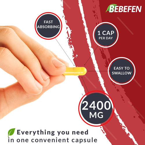 Cápsulas Bebefen Psyllium Husk 2400 Mg Com Pimenta Preta - F - Imagem 5