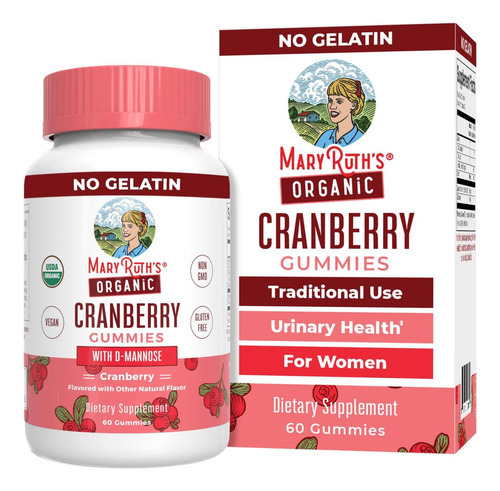 Gomas De Cranberry Orgânicas Por Maryruths | Suplemento De C