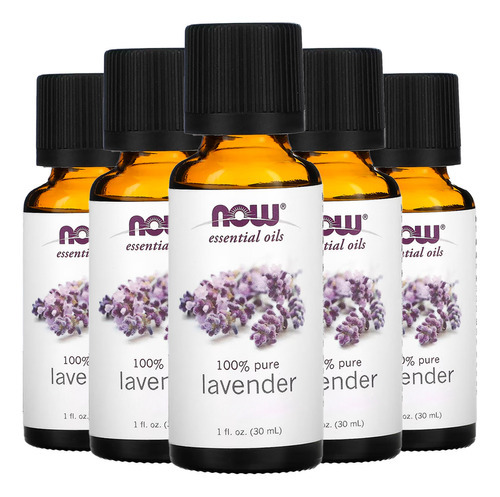 Óleo Lavanda 30ml Now Foods Essencial Puro Importado 5un