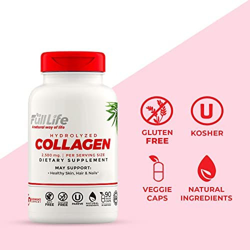 Suplementos De Colágeno Hidrolisado Full Life - Pílulas De - Imagem 2