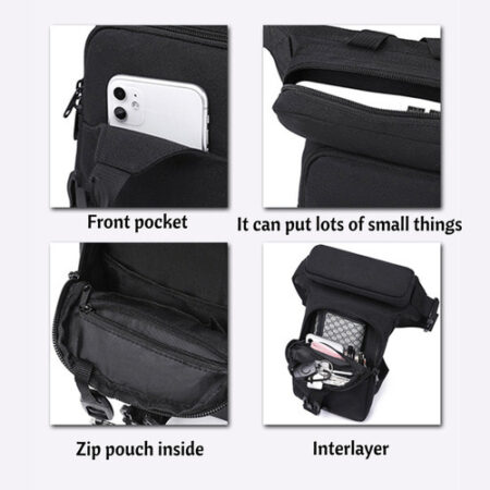 Bolsa De Cintura E Pernas Para Motociclistas, Mochila Casual - Imagem 14