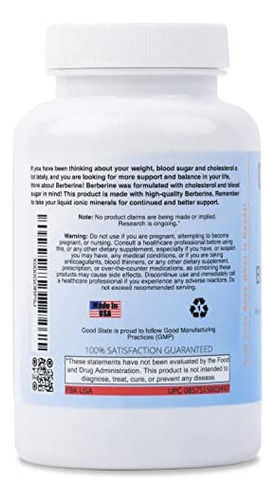 Bom Estado Berberina Hcl 400mg, 120 Cápsulas Vegetarianas - Imagem 2