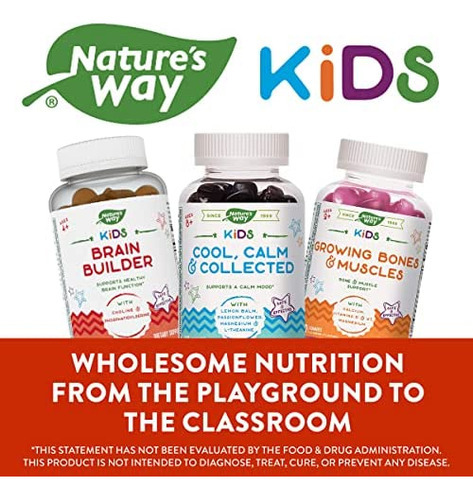 Natures Way Kids Brain Builder, Apoia A Função Cerebral Sau - Imagem 6