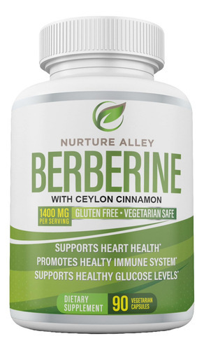 Nurture Alley Berberine Complex - Berberine Hcl 1200mg Plus - Imagem 3