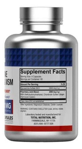 Cápsulas De Suplemento De Glucosamina, Condroitina E Msm (4 - Imagem 2