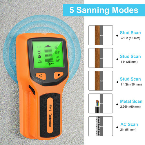 Detector De Stud Finder Wall Scanner Eletrônico Stud Hd Lcd - Imagem 2